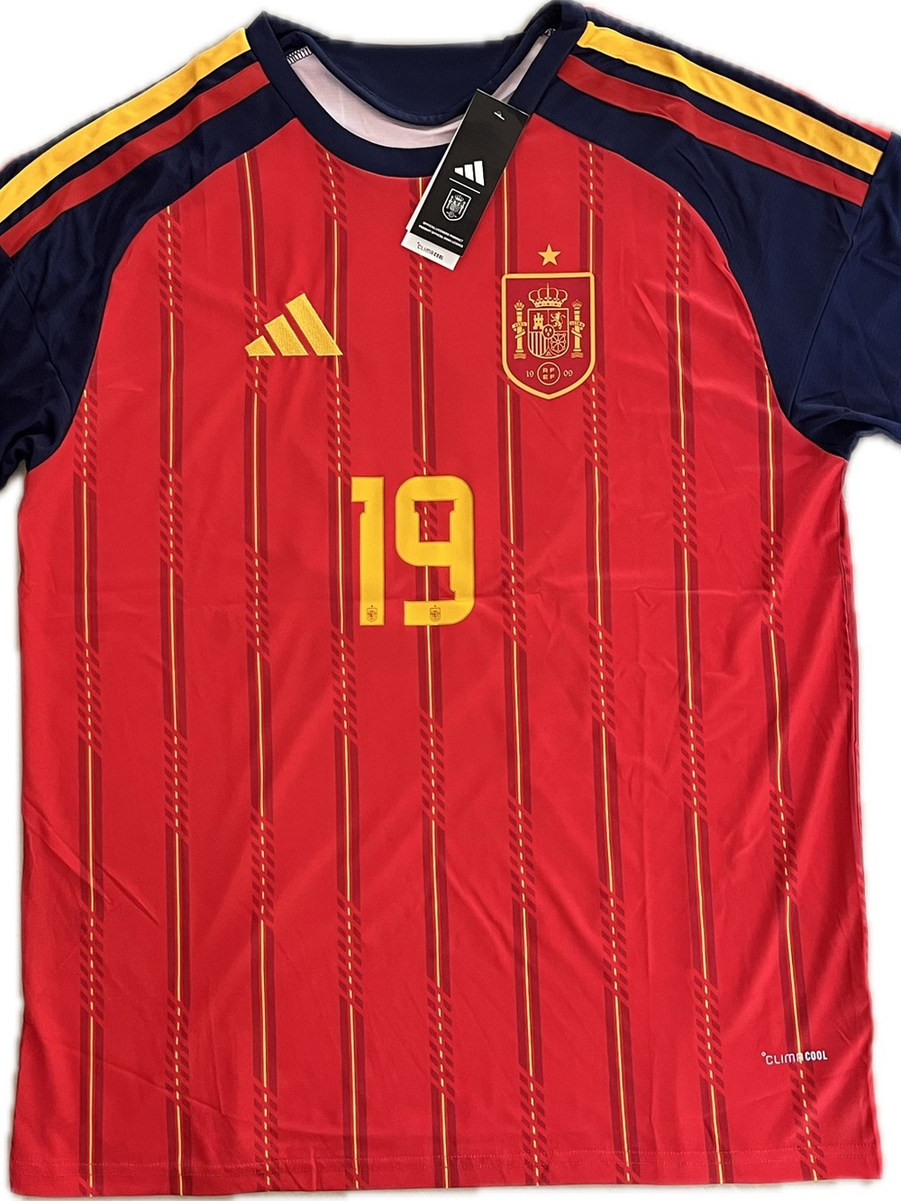 adidas WC 26 Spain Home Shirt #19 LAMINE YAMAL
